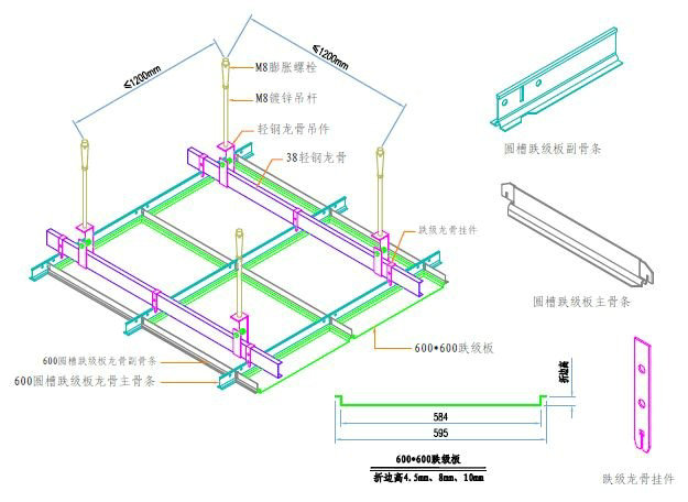 各类铝制品安装深化节点给你最实用的施工安装指导参考